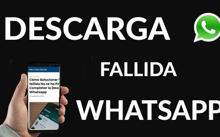 Descarga fallida en WhatsApp